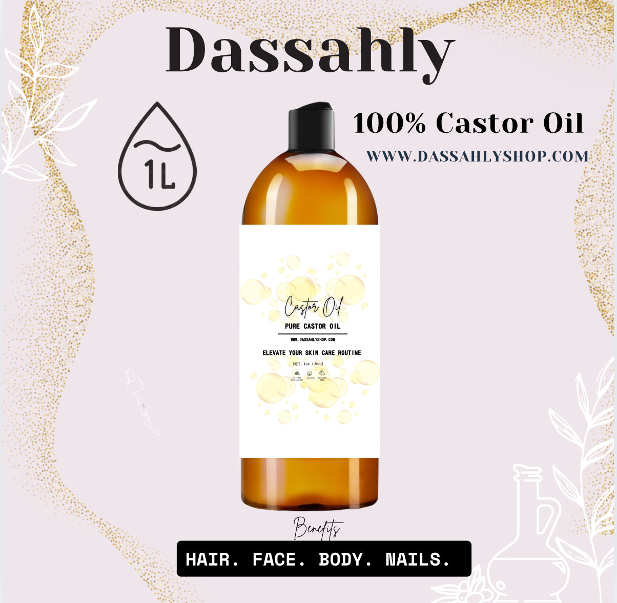 Pure Organic Castor Oil – 30ml