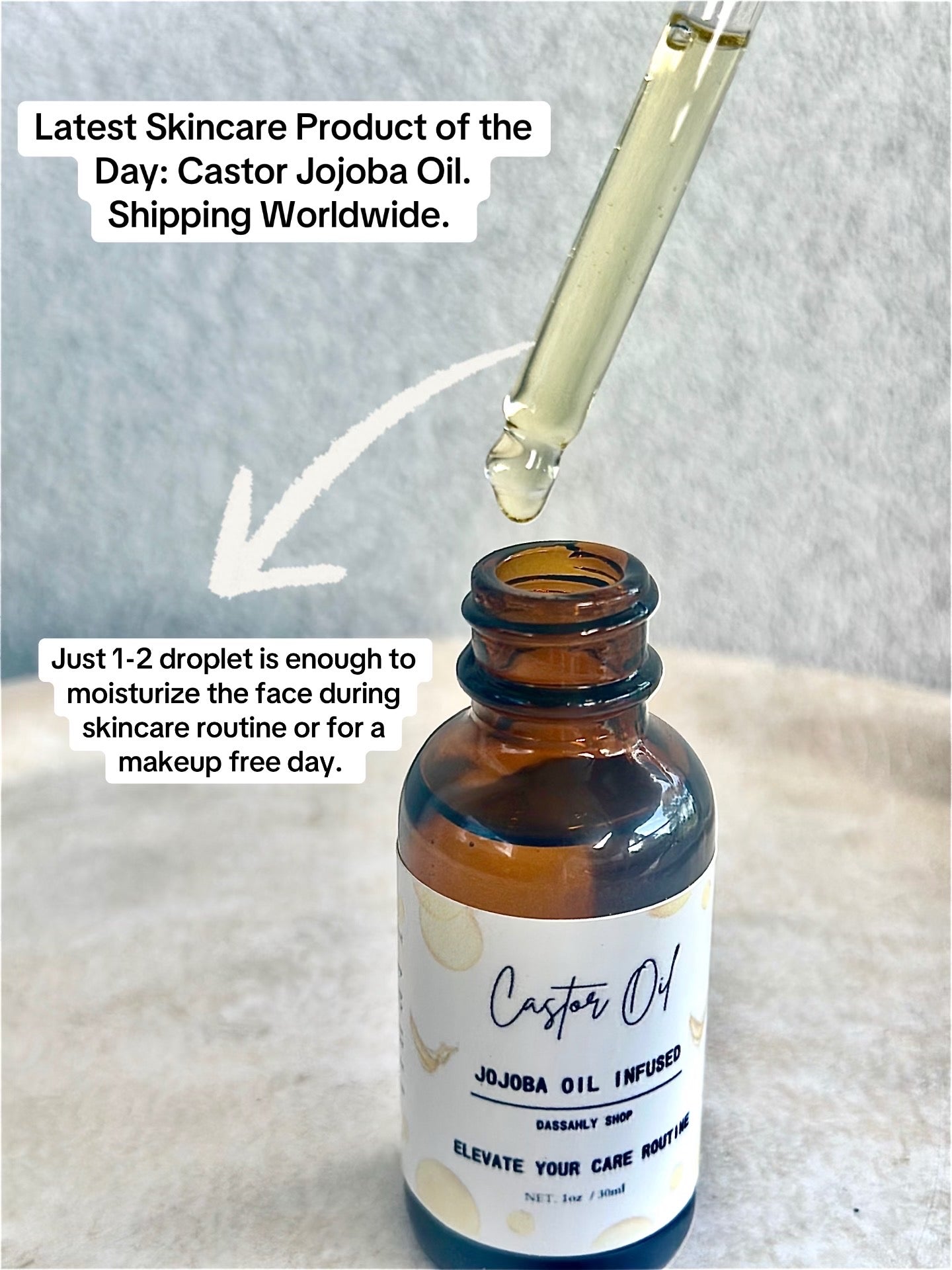 Pure Organic Castor Oil – Jojoba Oil Infused | 30ml