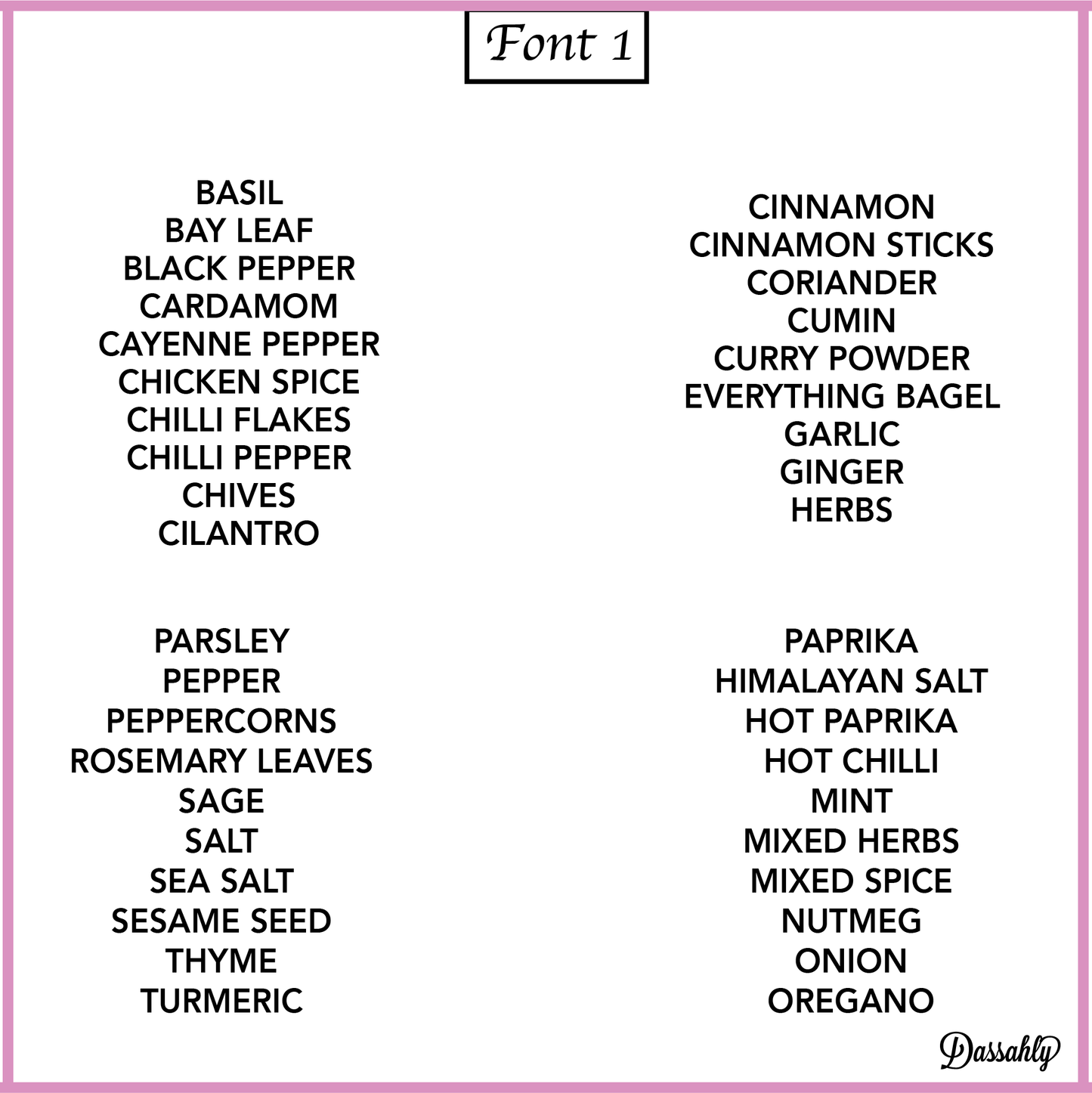 75ml Bamboo Spice Jar with Label