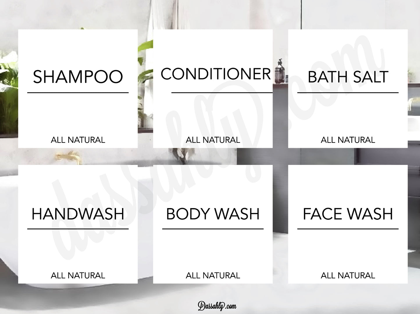 Bathroom Labels | Waterproof, & Tear Resistant Labels