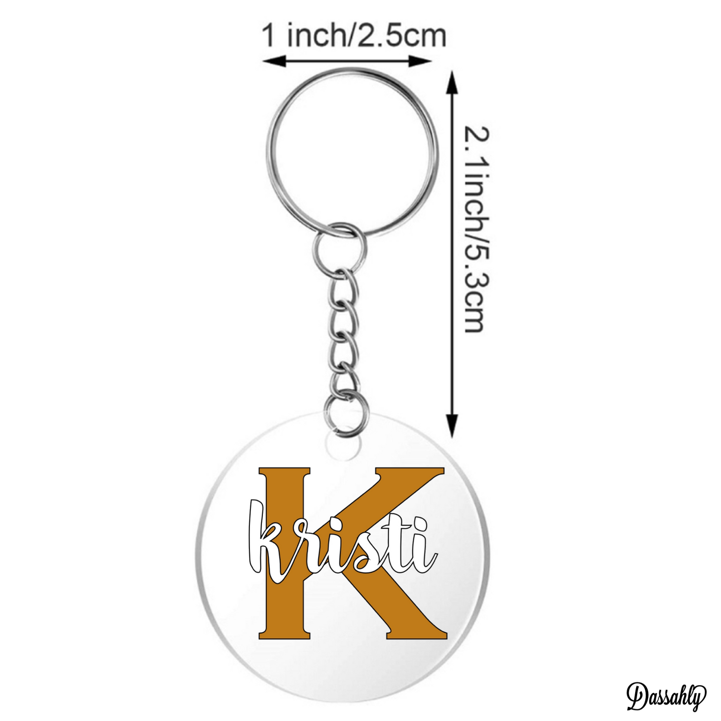 Personalised Acrylic Keyring